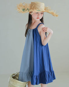 [Preorder] Triple Colors Ruffle Hem Dress