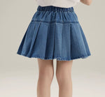 Load image into Gallery viewer, [Preorder] Pleated Denim Skirt
