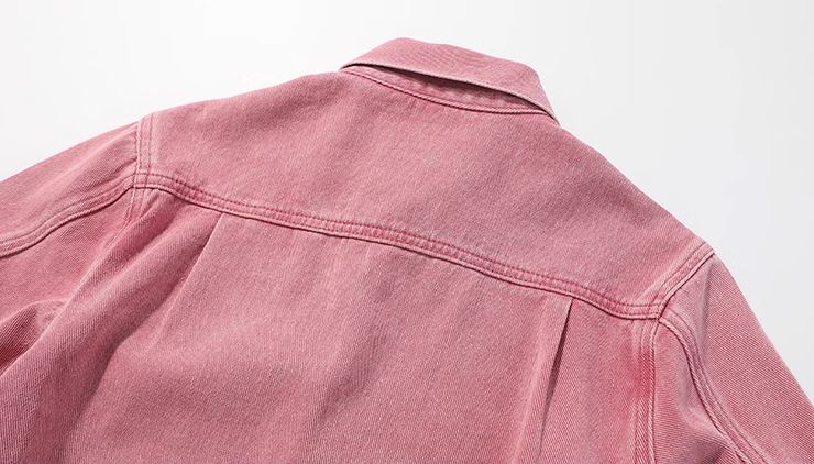 [Preorder] Washed Pink Denim Jacket