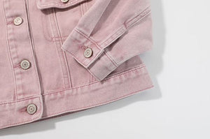 [Preorder] Sweet Round Neck Denim Jacket