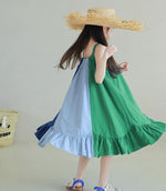 Load image into Gallery viewer, [Preorder] Triple Colors Ruffle Hem Dress
