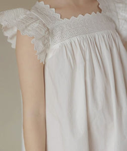 Hollow Lace Trimmed Dress