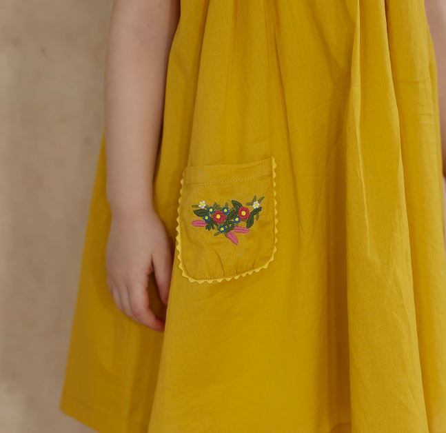 [Preorder] Collar Embroidery Dress