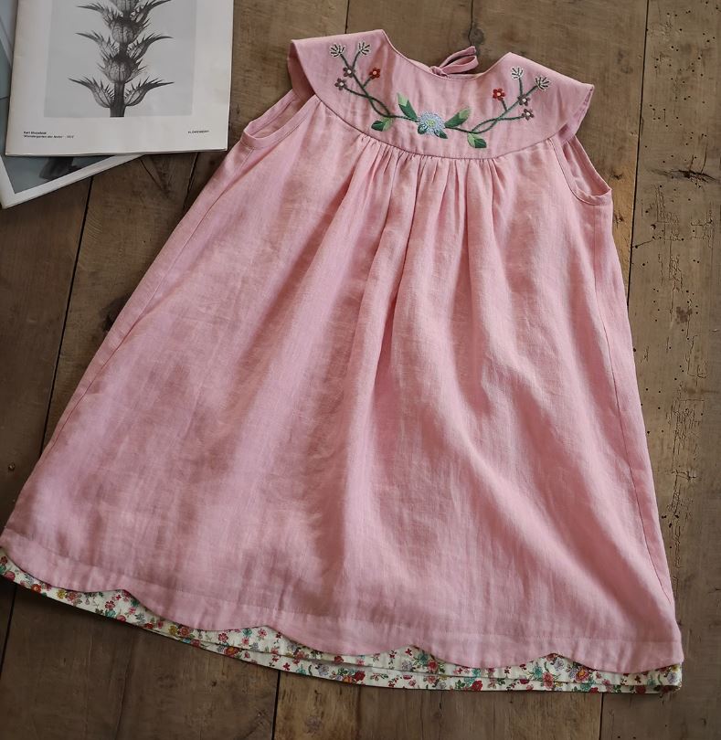 [Preorder] Back-Tie Embroidery Dress