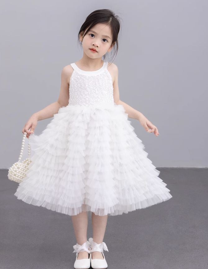 [Preorder] White Swan Layered Dress