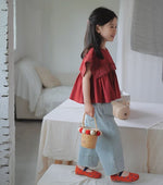 Load image into Gallery viewer, [Preorder] Square Embroidery Doll Collar Top
