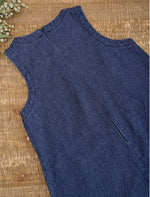 Load image into Gallery viewer, Spliced A-Line Denim Dress
