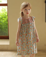 Load image into Gallery viewer, [Preorder] Floral Shirred Ruffle Sleeves Dress
