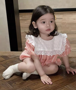 [Preorder] Lace Square Collar Romper