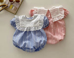 Load image into Gallery viewer, [Preorder] Lace Square Collar Romper
