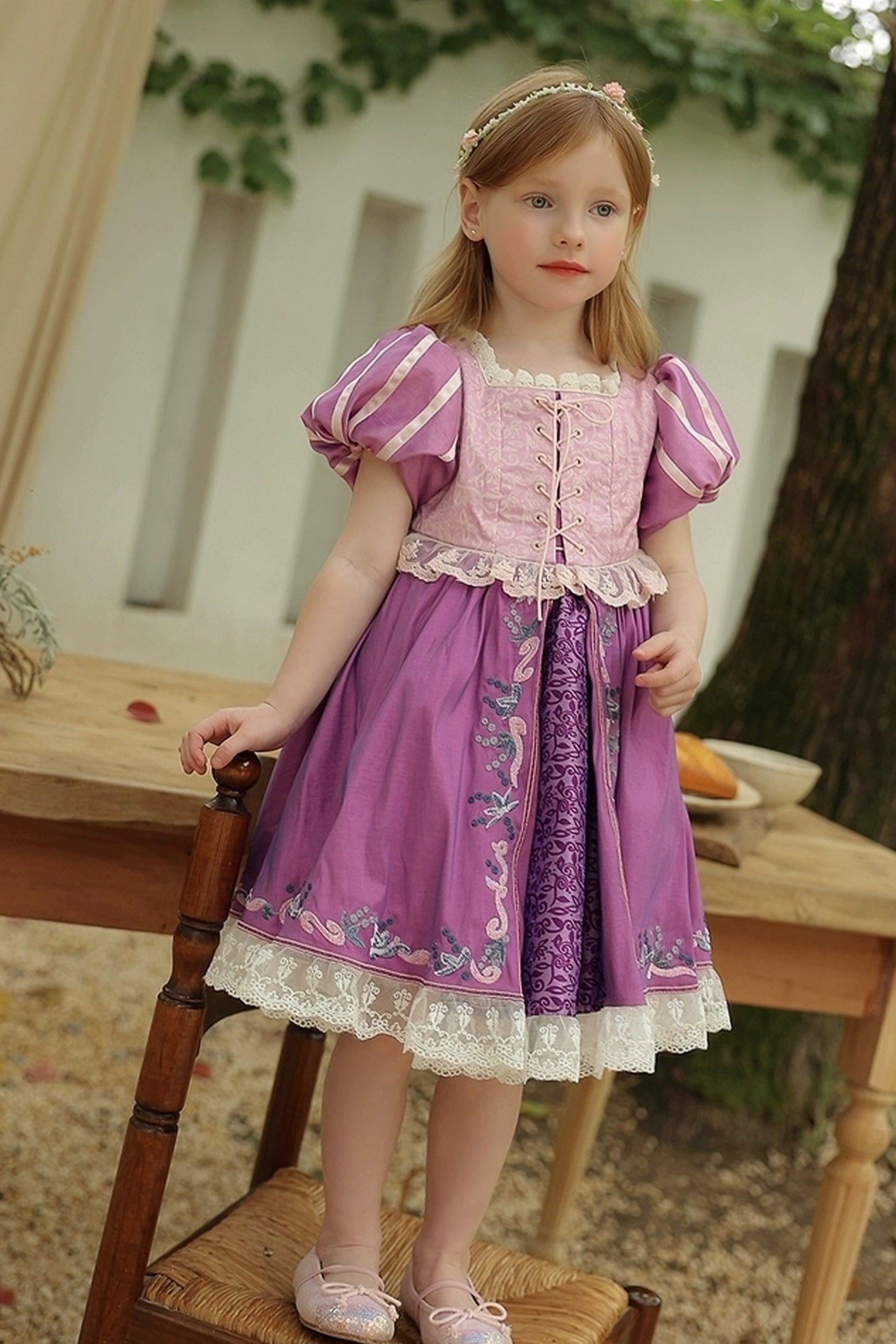 [Preorder] Rapunzel Lace Hem Princess Dress