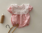 Load image into Gallery viewer, [Preorder] Lace Square Collar Romper
