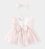 Load image into Gallery viewer, [Preorder] Front Bow Skirt Romper
