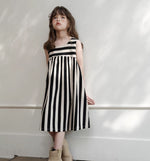 Load image into Gallery viewer, Dual Colors Striped Twinning Dress
