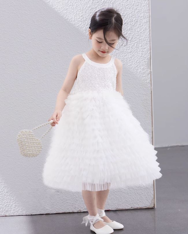 [Preorder] White Swan Layered Dress