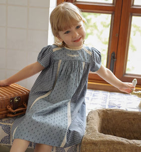 Hollow Webbing Spliced Dress