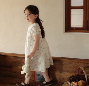 [Preorder] Lace Peter-Pan Collar Floral Dress