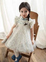 Load image into Gallery viewer, [Preorder] Porcelain Colored Cheongsam Dress
