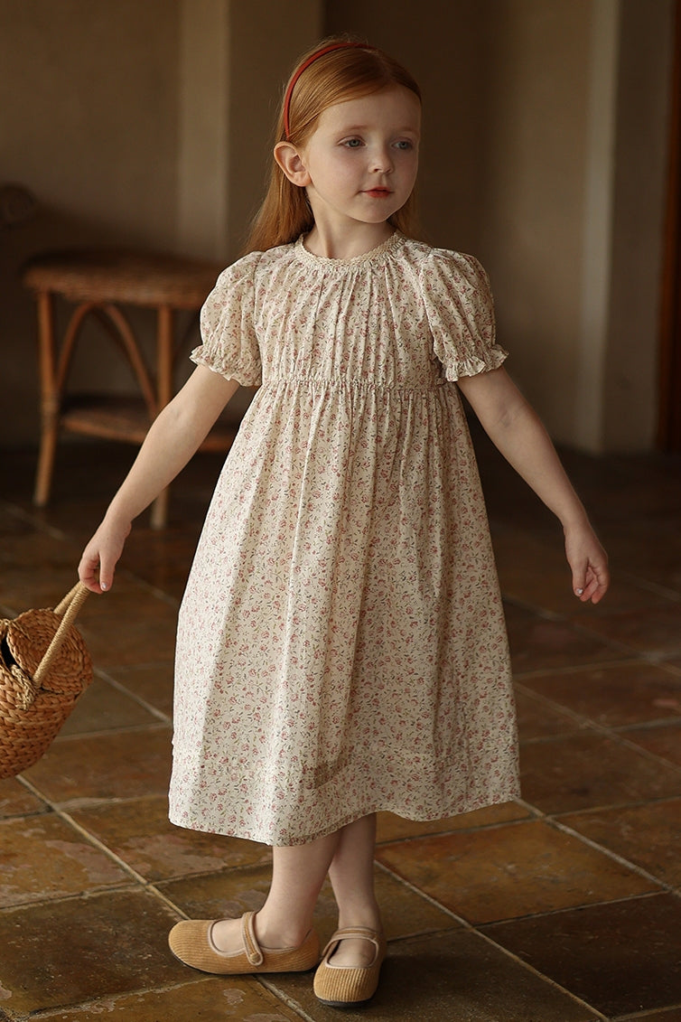 Crushed Floral High Waist Dress Khlois.sg Crushed Floral High Waist Dress Khlois.sg