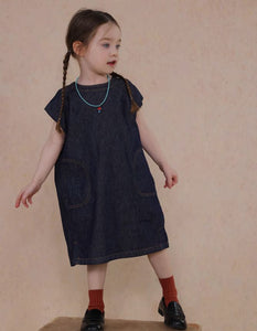 [Preorder] Side Pockets Denim Dress