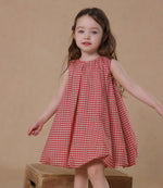 Load image into Gallery viewer, [Preorder] Grid Bubble Hem Dress

