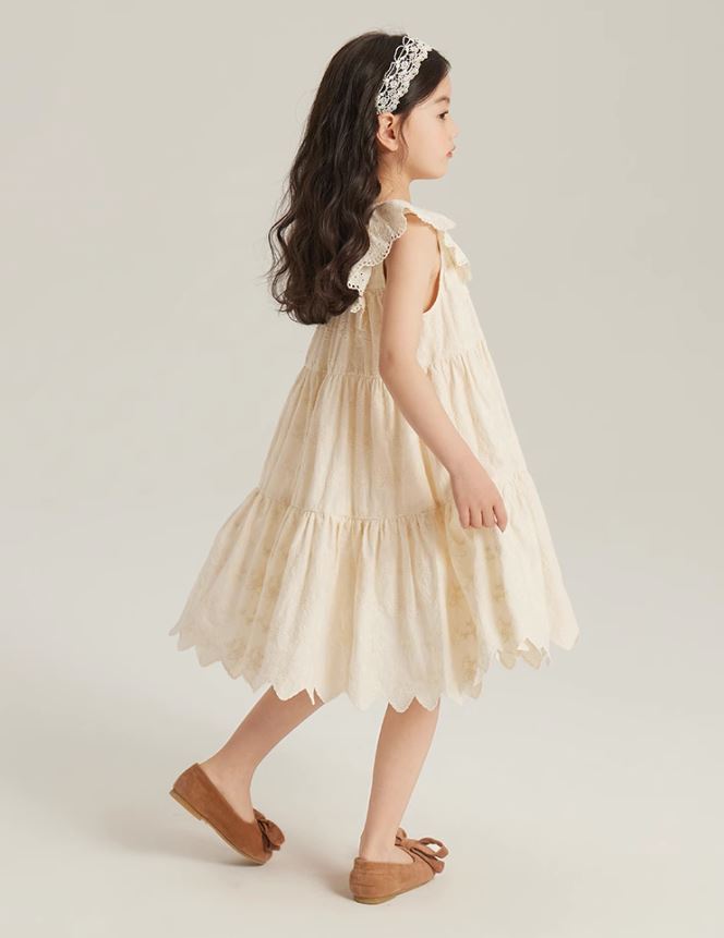 [Preorder] Wavy Hem Tiered Dress