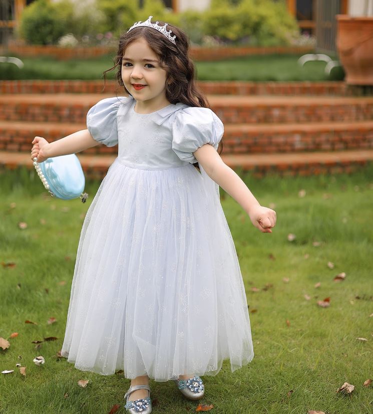 [Preorder] Elsa Glitter Snowflakes Princess Dress