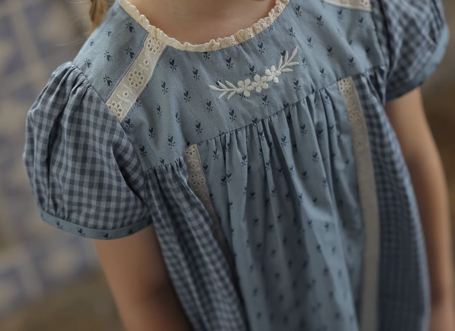 Hollow Webbing Spliced Dress