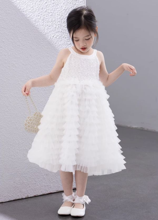 [Preorder] White Swan Layered Dress