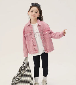 [Preorder] Washed Pink Denim Jacket