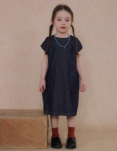 [Preorder] Side Pockets Denim Dress