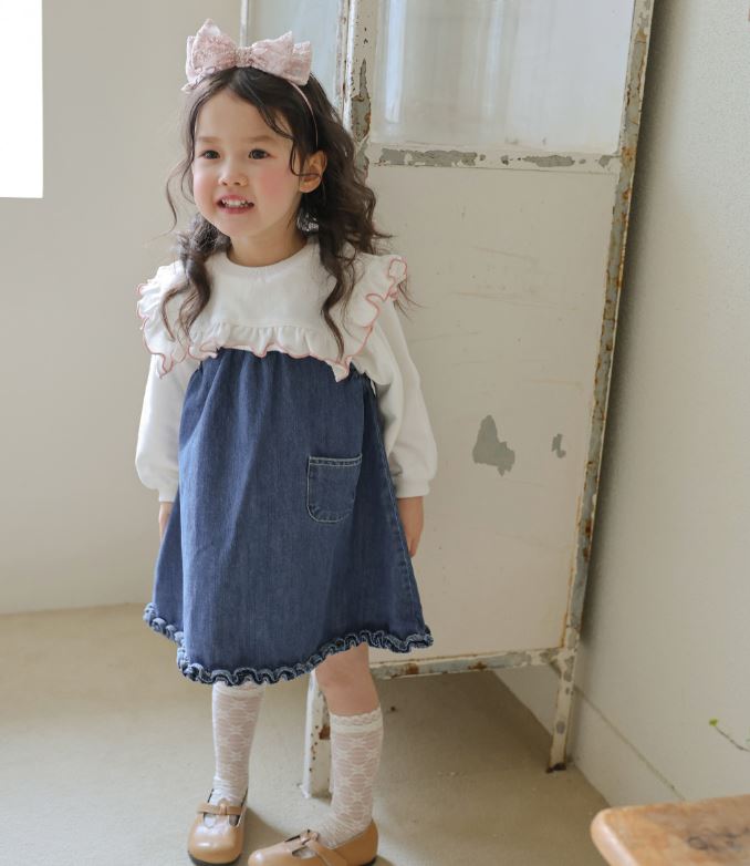 [Preorder] Muffin Denim Suspender Dress