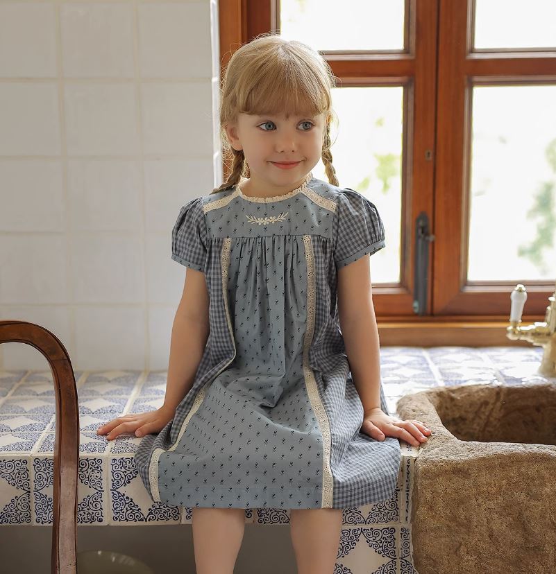 Hollow Webbing Spliced Dress