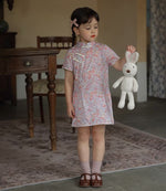 Load image into Gallery viewer, Pink Florets Classic Cheongsam Dress
