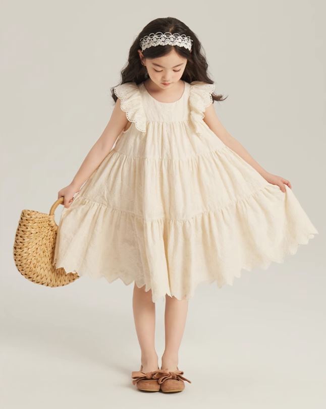 [Preorder] Wavy Hem Tiered Dress