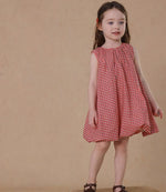 Load image into Gallery viewer, [Preorder] Grid Bubble Hem Dress
