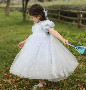 [Preorder] Elsa Glitter Snowflakes Princess Dress