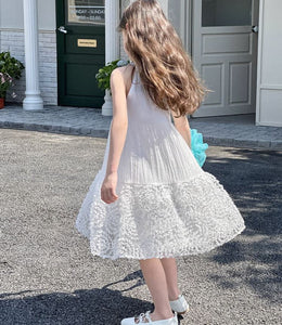 [Preorder] Spliced Jacquard Halter Neck Dress