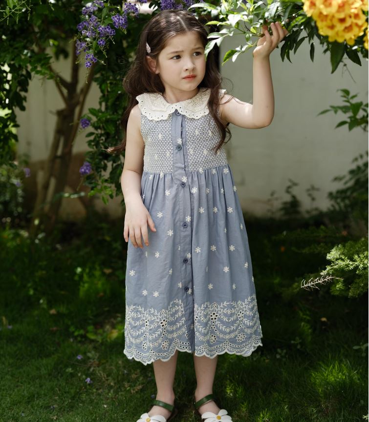 [Preorder] Double-Layer Collar Buttons Dress