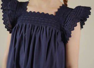 Hollow Lace Trimmed Dress