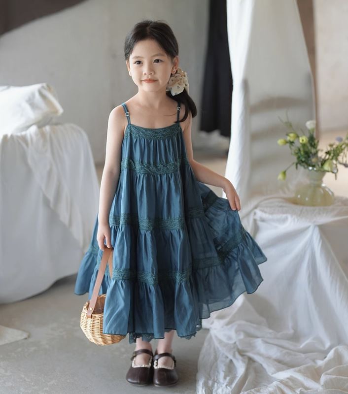 [Preorder] Lace Tiered Cami Dress