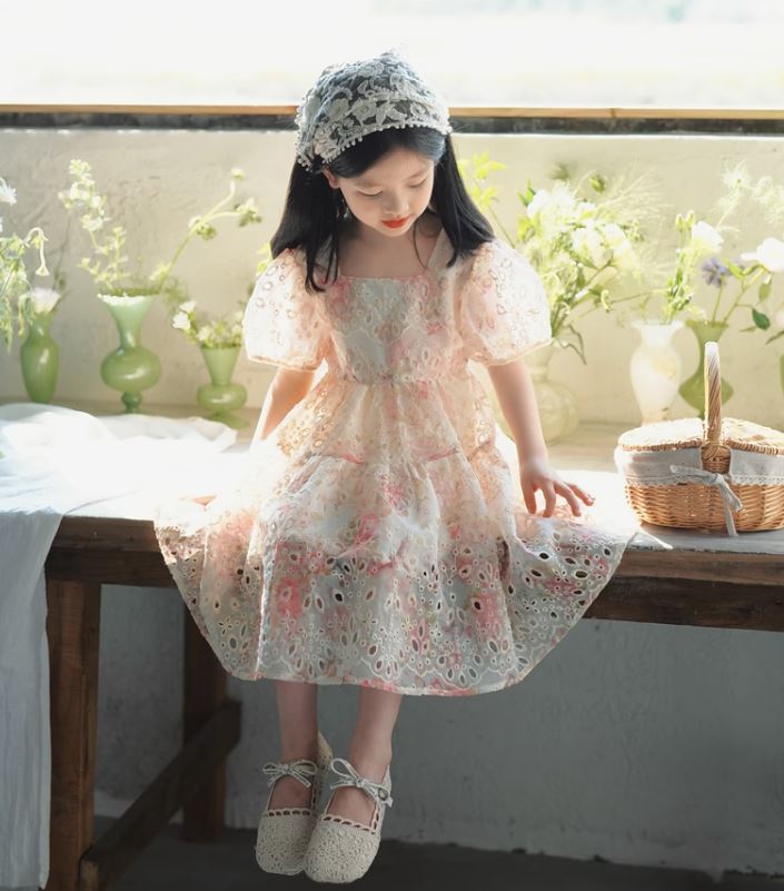 [Preorder] Hollow Back-Tie Floral Dress