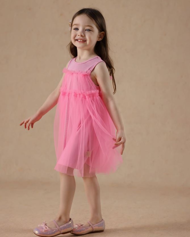 [Preorder] Yarn Patchwork Vest Dress