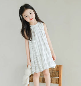 [Preorder] Hearts Bubble Hem Vest Dress