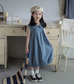 Load image into Gallery viewer, [Preorder] Doll Collar Denim Bud Dress
