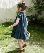 Load image into Gallery viewer, [Preorder] Retro Denim Doll Collar Dress
