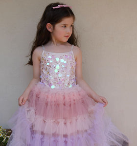[Preorder] Sequined Gradient Tulle Dress