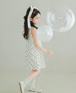 [Preorder] Polka Dots Diamond Pattern Dress