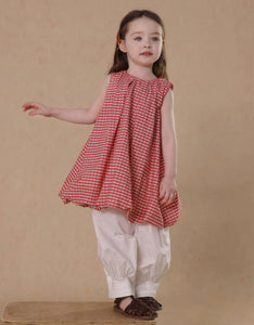 [Preorder] Grid Bubble Hem Dress