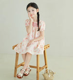Load image into Gallery viewer, [Preorder] Pink Floral Shirred Dress
